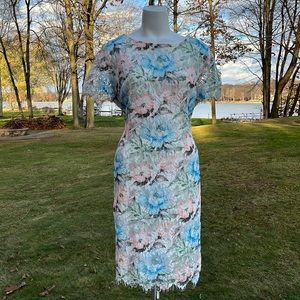 Preston & York lovely pastel sheath dress 18